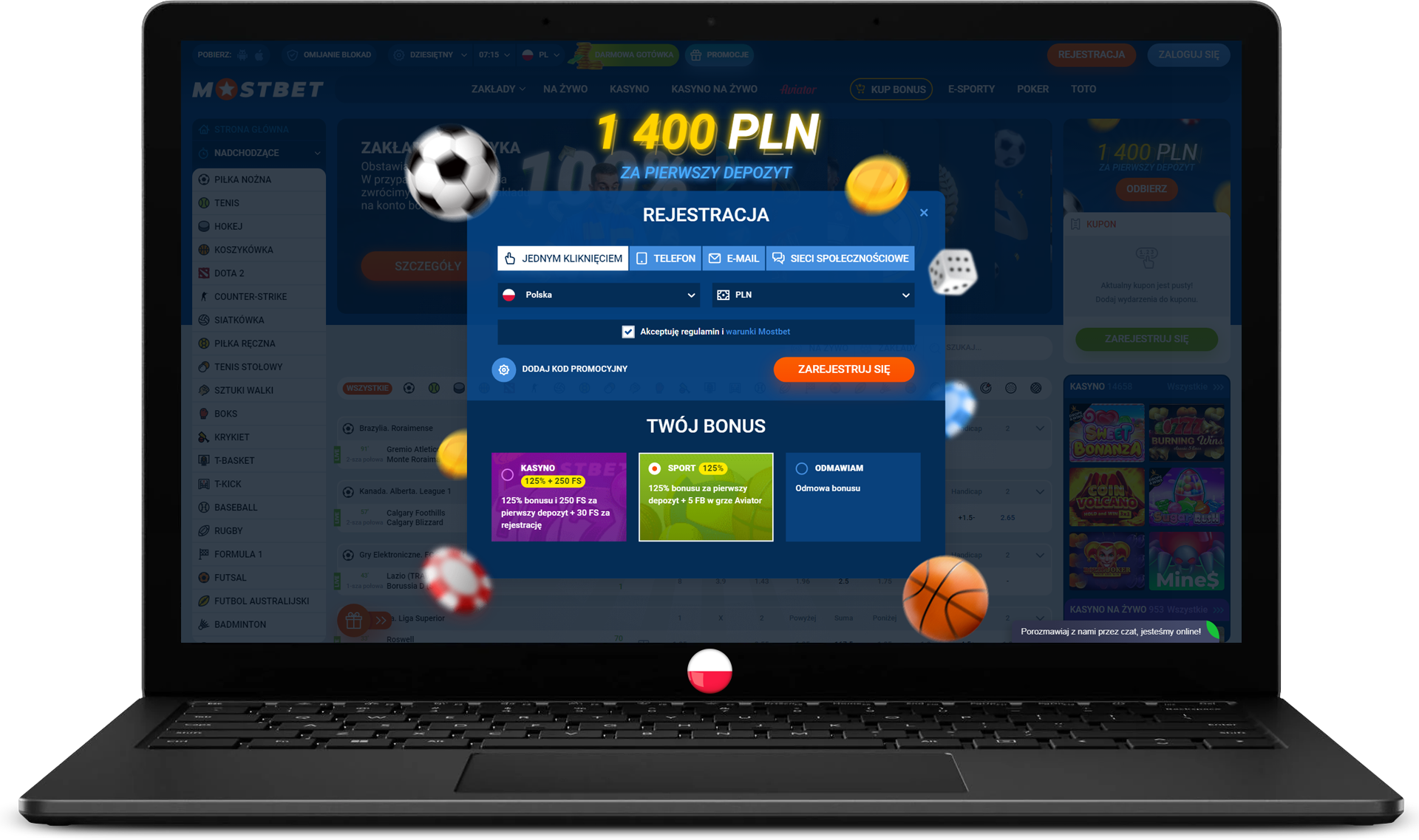 MostBet - zakłady sportowe online